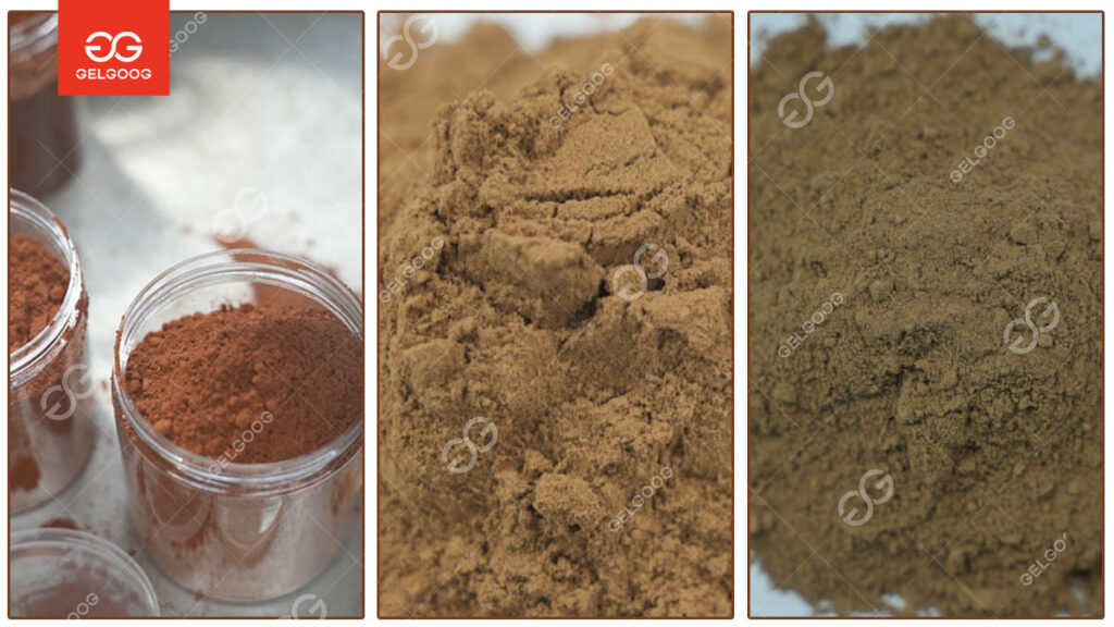 Different cocoa powder